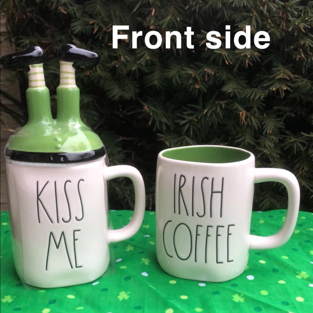 Rae Dunn “KISS ME” & “IRISH COFFEE” mugs